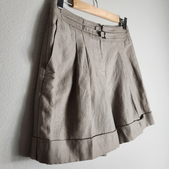 Jodi Arnold x The Limited High Rise Pleated Linen Blend Shorts-Size 4 (NWT) - Picture 3 of 9